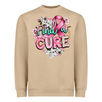 Mushroom find a cure cancer awareness Heavyweight Sweatshirt - CowGirlArtShop