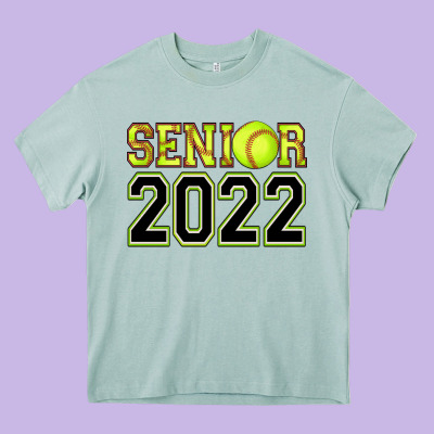 Senior Softball Heavy Core Tee Designed By Adodesignshop