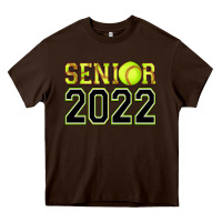 Chocolate Brown senior softball Heavy Core Tee - AdoDesignShop
