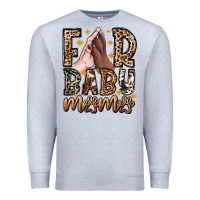 Heather Grey Fur Baby Mama Dog Premium Sweatshirt - CowhideDigitalArt