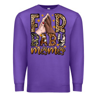 Purple Fur Baby Mama Dog Premium Sweatshirt - CowhideDigitalArt