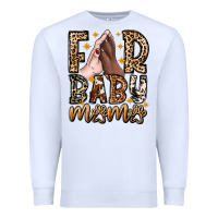 White Fur Baby Mama Dog Premium Sweatshirt - CowhideDigitalArt