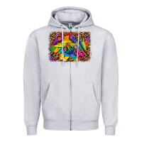 Heather Grey lgbtq background Zipper Hoodie - FaDigitalArtStudio
