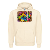 Sandshell lgbtq background Zipper Hoodie - FaDigitalArtStudio