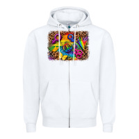 White lgbtq background Zipper Hoodie - FaDigitalArtStudio