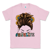Bubblegum Pink mom life messy bun Classic Tee - Jasminsmagicworld