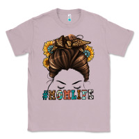 Lilac mom life messy bun Classic Tee - Jasminsmagicworld