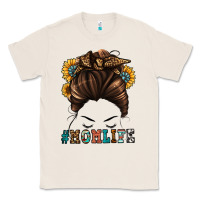 Natural mom life messy bun Classic Tee - Jasminsmagicworld