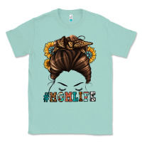 Seafoam mom life messy bun Classic Tee - Jasminsmagicworld
