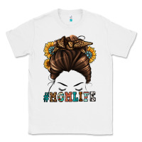 White mom life messy bun Classic Tee - Jasminsmagicworld