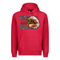 Cardinal Wild and free Premium Hoodie - FaDigitalArtStudio