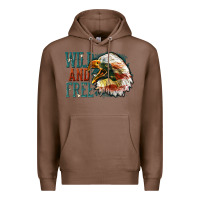 Chestnut Wild and free Premium Hoodie - FaDigitalArtStudio