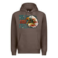 Coffee Wild and free Premium Hoodie - FaDigitalArtStudio
