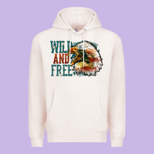 Wild And Free Premium Hoodie Designed By Fadigitalartstudio