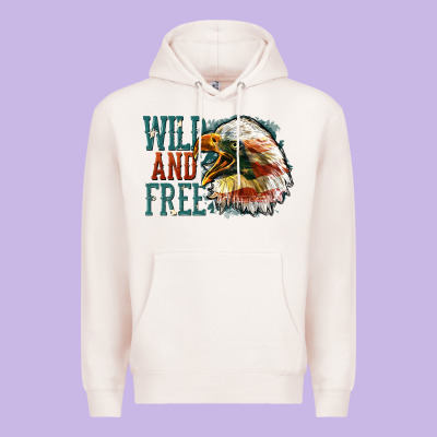 Wild And Free Premium Hoodie Designed By Fadigitalartstudio