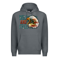 Rock Wild and free Premium Hoodie - FaDigitalArtStudio
