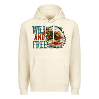Sandshell Wild and free Premium Hoodie - FaDigitalArtStudio