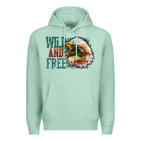 Seafoam Wild and free Premium Hoodie - FaDigitalArtStudio