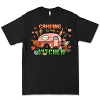 Black camping is my kitchen Premium Tee - NancyCooperArtShop