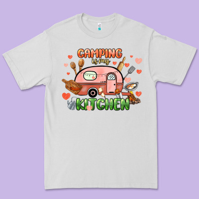 Camping Is My Kitchen Premium Tee Designed By Nancycooperartshop