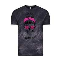 Cloud Black Pink Glitter, Leopard Pattern Mom Skull Vintage Tee - Bettercallsaul