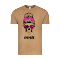 Vintage Camel Pink Glitter, Leopard Pattern Mom Skull Vintage Tee - Bettercallsaul