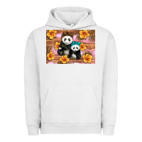 Pigment Lunar Rock Mama Panda And Baby Panda Urban Hoodie - Artiststas
