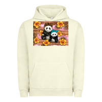 Pigment Pistachio Mama Panda And Baby Panda Urban Hoodie - Artiststas