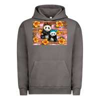 Pigment Tornado Mama Panda And Baby Panda Urban Hoodie - Artiststas