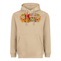 Mushroom give thanks to the lord for he is good Heavyweight Hoodie - CowhideDigitalArt