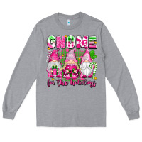 Heather Grey gnome for the holidays Long Sleeve Tee - texasbilliewilder