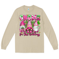 Mushroom gnome for the holidays Long Sleeve Tee - texasbilliewilder