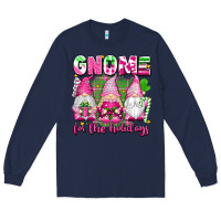 Navy gnome for the holidays Long Sleeve Tee - texasbilliewilder