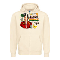 Sandshell Juneteenth black Nurse magic Zipper Hoodie - FaDigitalArtStudio