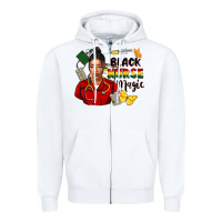 White Juneteenth black Nurse magic Zipper Hoodie - FaDigitalArtStudio