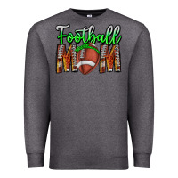 Charcoal Heather football mom Premium Sweatshirt - CowhideDigitalArt