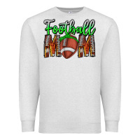 Oatmeal Heather football mom Premium Sweatshirt - CowhideDigitalArt