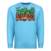 Ocean Blue football mom Premium Sweatshirt - CowhideDigitalArt