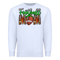 White football mom Premium Sweatshirt - CowhideDigitalArt