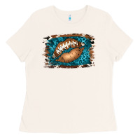 Bone Football Lips Ladies Tee - Jasminsmagicworld