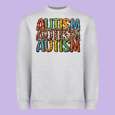 Western Autism Heavyweight Sweatshirt Designed By Cowgirlartshop