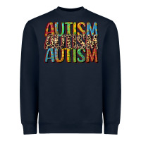 Navy western autism Heavyweight Sweatshirt - CowGirlArtShop