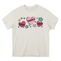 Cream tacos tequila anxiety Heavy Core Tee - MaliasSmallBusiness