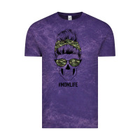 Cloud Purple Camouflage Pattern Mom Skull Vintage Tee - Bettercallsaul