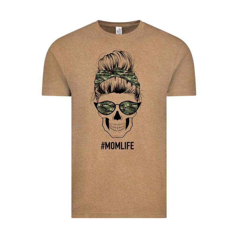 Camouflage Pattern Mom Skull Vintage Tee by Bettercallsaul | Teevron