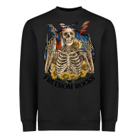 Black freedom rocks Heavyweight Sweatshirt - CowGirlArtShop