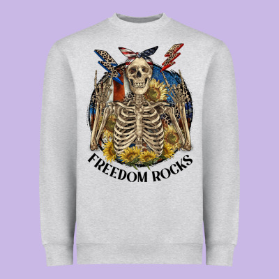 Freedom Rocks Heavyweight Sweatshirt Designed By Cowgirlartshop