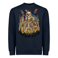 Navy freedom rocks Heavyweight Sweatshirt - CowGirlArtShop