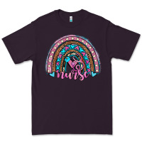 Plum leopard cowhide nurse rainbow Premium Tee - JahusDesignShop