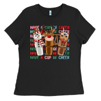 Black have a cup of cheer Ladies Tee - MaliasSmallBusiness